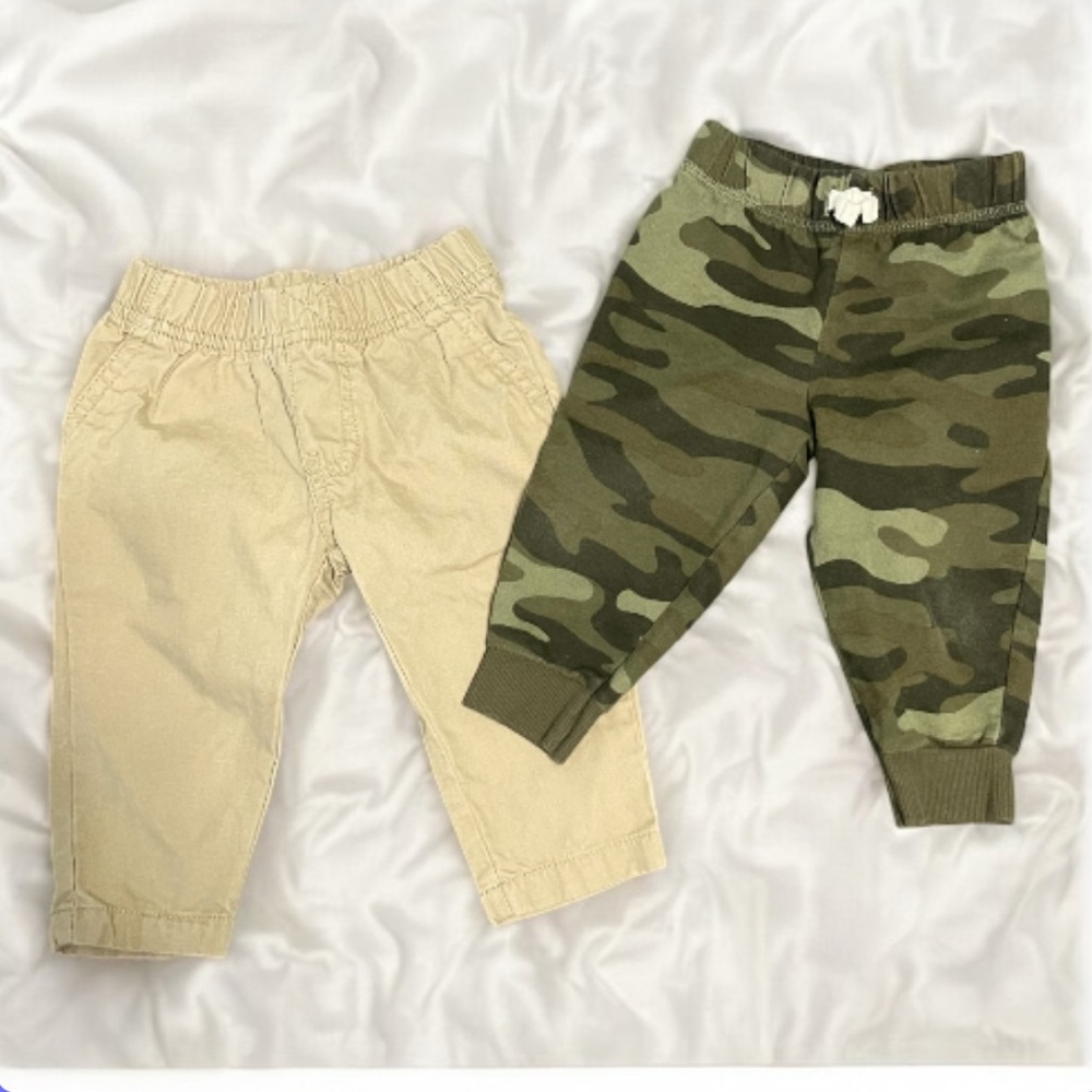 Carter's Tan and Camo Joggers Set